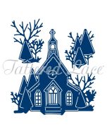 Die - Tattered Lace -  The Magic of Christmas Church + Clear Stamps (ETL346) (AFGEPRIJSD)