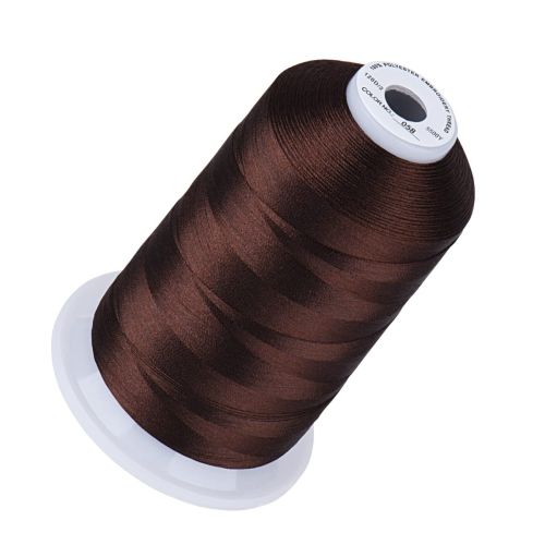 Premium Quality Polyester borduurgaren - 500m - Dark Brown - 058