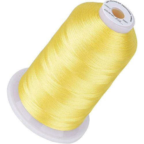 Premium Quality Polyester borduurgaren - 500m - Lemon Yellow - 202