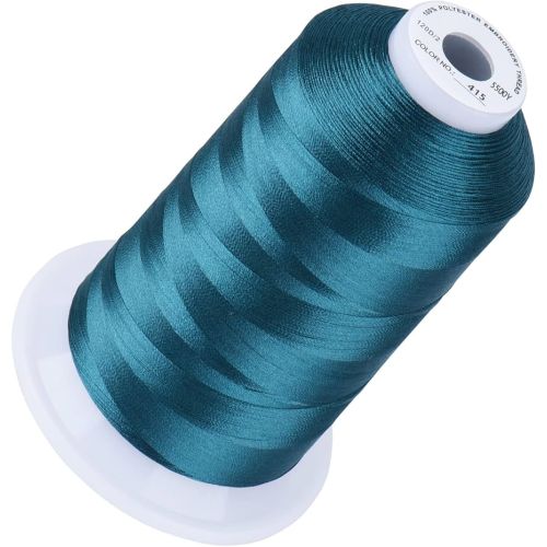 Premium Quality Polyester borduurgaren - 500m - Peacock Blue - 415