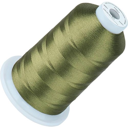 Premium Quality Polyester borduurgaren - 500m - Dark Olive - 517