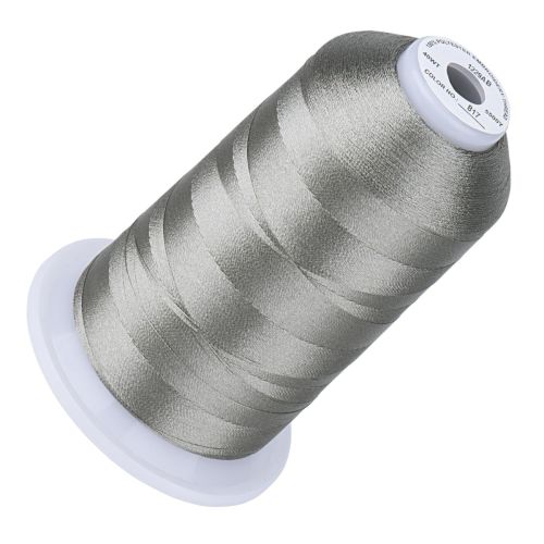 Premium Quality Polyester borduurgaren - 500m - Grey Satin - 817