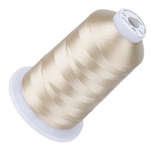 Premium Quality Polyester borduurgaren - 500m - Beige - 843