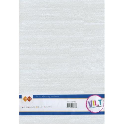 Vilt - Wit - 20x30cm - 1st. - 2mm (Vilt001) 