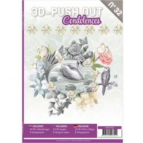 3D Push Out Book 32- Condeolences