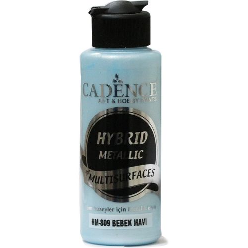 Cadence Hybride metallic acrylverf (semi mat) Baby Blue 0809 120 ml (HM-809)