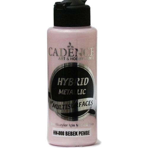 Cadence Hybride metallic acrylverf (semi mat) Baby Pink 0808 120 ml (HM-808)