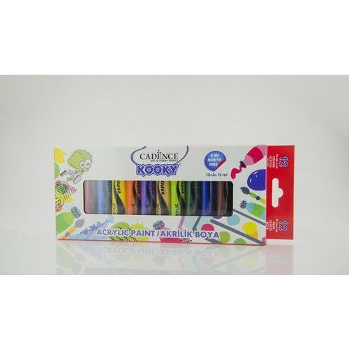 Cadence Kooky acrylverfset 15ml 12 st 11 005 0000 SET1 12x15ML (301212/0501) *