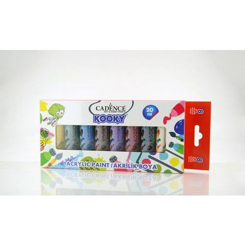 Cadence Kooky acrylverfset 20ml 8 st 11 005 0000 SET5 8x20ML (301212/0505)- OPRUIMING