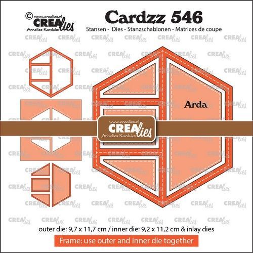 Crealies Cardzz Frame & Inlays Arda CLCZ546 9,7x11,7cm (115634/5546) *