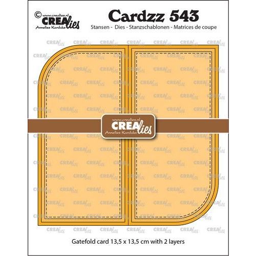 Crealies Cardzz Gatefold Card met 2 afgeronde hoeken CLCZ543 13,5x13,5cm (115634/5543) *