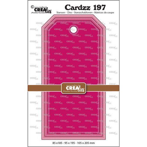 Crealies Cardzz no 197 Slimline Labels met kleine streepjes CLCZ197 85 x185 - 95x195 - 105x205mm (115634/5297) *