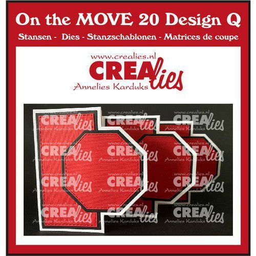 Crealies On the MOVE Design Q Achthoeken CLMOVE20 folded: 10 x 12 cm  (115634/4820) *