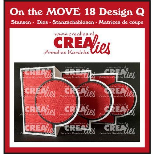 Crealies On the MOVE Design Q Cirkels CLMOVE18 folded: 10 x 12 cm (115634/4818) *