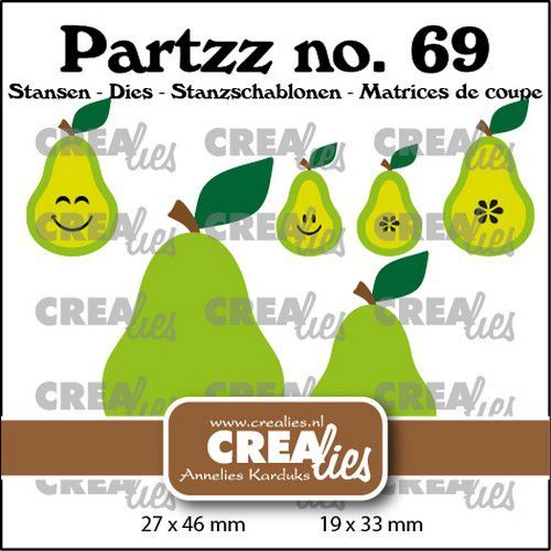 Crealies Partzz Peer klein en middel CLPartzz69 19x33 / 27x46 mm (115634/5069) *