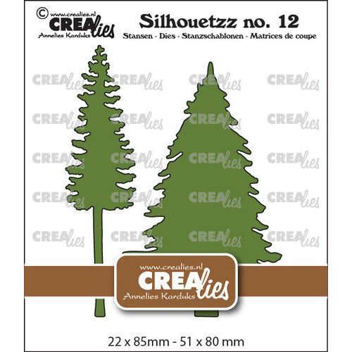 Crealies Silhouetzz no. 12 - Bomen B CLSH12 51x80mm (115634/2712) *