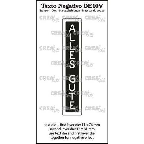 Crealies Texto DE: ALLES GUTE (verticaal) DE10V max.16x81mm (115634/6738) *