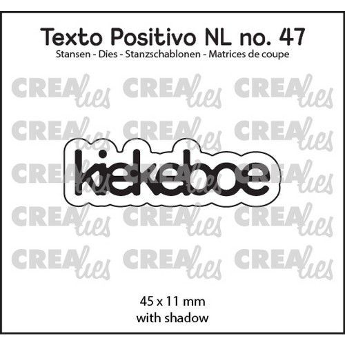 Crealies Texto Positivo kiekeboe - NL (H) POSNL47 45x11 mm *