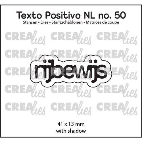 Crealies Texto Positivo rijbewijs - NL (H) POSNL50 41x13 mm *