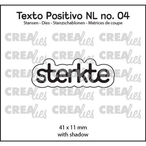 Crealies Texto Positivo sterkte - NL (H) POSNL04 41x11 mm *