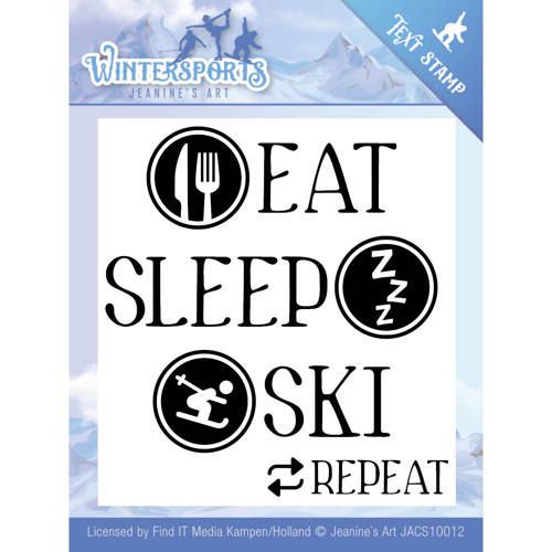 Clearstamp Text - Jeanine's Art - Wintersports (AFGEPRIJSD)