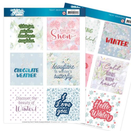 Text Designs - Jeanine's Art - The colours of winter (EN) (AFGEPRIJSD)