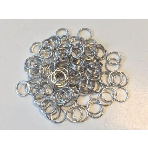 CraftEmotions Key Rings platinum 18mm 9 st. (430603/3523)