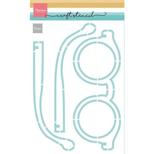 Marianne D Craft stencil Bril PS8166 210x149mm *