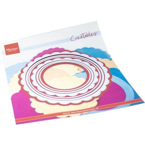 Marianne D Creatable Scalloped circles LR0868 115mm *