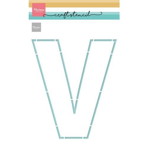 Marianne D Mask Stencil - letter V (Vaderdag) PS8161 210x149mm *