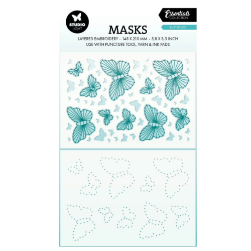 Studio Light • Essentials Puncture Tool Mask Butterflies - MASK309*