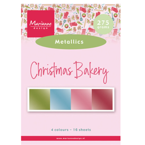 Marianne Design • Paperpad Christmas Bakery by Marleen Metallics - PK9197 *