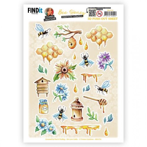 Push Out - Yvonne Creations - Bee Honey - Small Elements B (SB10754)