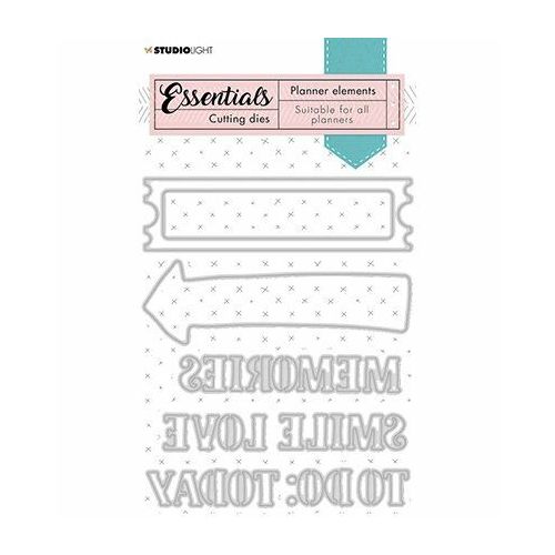 SL Cutting Die Text dies Planner Essentials 109x131mm nr.08 (SL-PES-CD08) (AFGEPRIJSD)