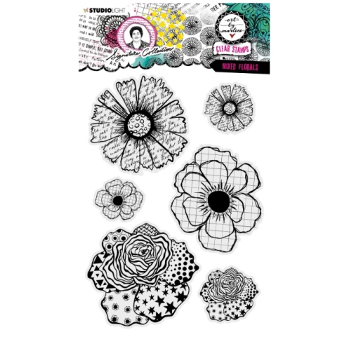 Studio Light • Signature Collection Clear Stamps Mixed Florals (ABM-SI-STAMP405) *