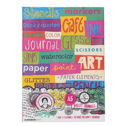 Studio Light Bullet Journals 3 in a pack Sign. Coll. nr.04 ABM-SI-NOTE04 148x210x10mm *