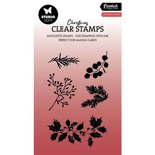 Studio Light Clear Stamp Christmas foliage Essentials nr.712 SL-ES-STAMP712 60x95x3mm *