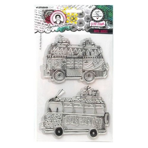 Studio Light Clear Stamp Hippie busses Sign. Coll. nr.700 ABM-SI-STAMP700 153x265x3mm *