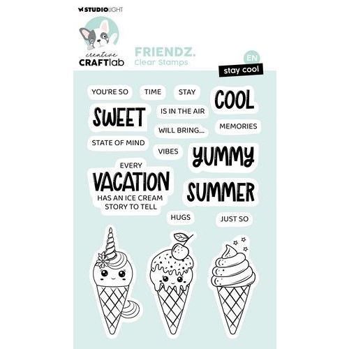 Studio Light Clear Stamp Stay cool Friendz nr.690 CCL-FR-STAMP690 148x105mm *