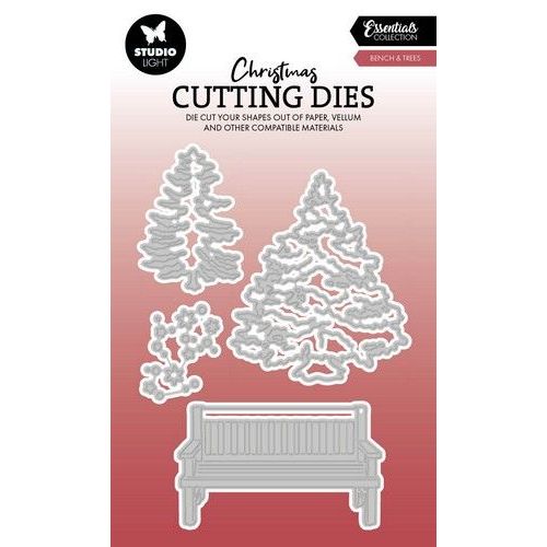 Studio Light Cutting Dies Bench & trees Essentials nr.872 SL-ES-CD872 96x136x1mm *