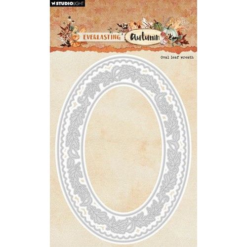 Studio Light Cutting Dies Oval leaf wreath Everl. Autumn nr.880 SL-EA-CD880 105x148x1mm *