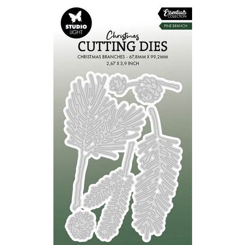 Studio Light Cutting Dies Pine branch Essentials nr.842 SL-ES-CD842 69x100mm *