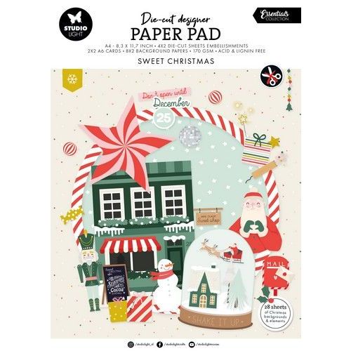 Studio Light Die-cut Designer PP Sweet Christmas Ess. nr.218 SL-ES-DCPP218 210x294x4mm *