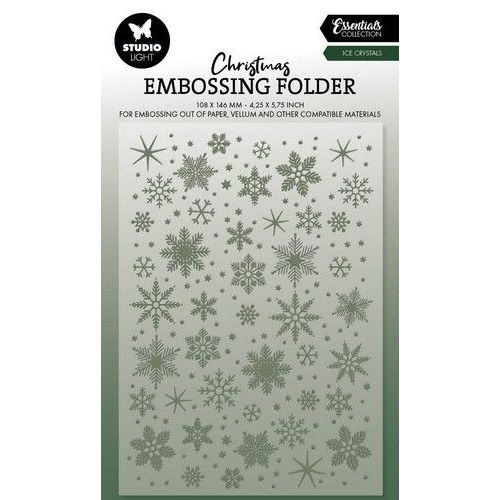 Studio Light Embossing Folder Ice crystals Essentials nr.21 SL-ES-EMB21 105x148mm *