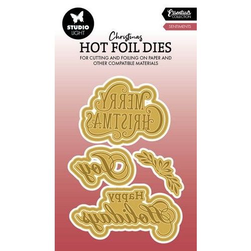 Studio Light Hot Foil Dies Sentiments Essentials nr.09 SL-ES-HFCD09 65x96x1mm *