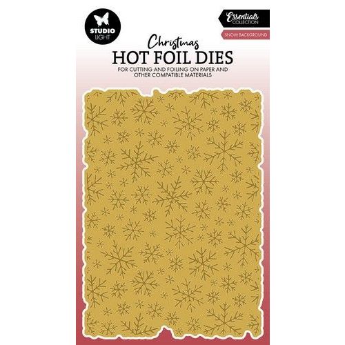 Studio Light Hot Foil Dies Snow background Essentials nr.11 SL-ES-HFCD11 105x148x1mm  *