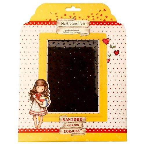 Studio Light Mask Dots & hearts/leaves Gorjuss Essentials nr.269 GOR-ES-MASK269 203x203mm *