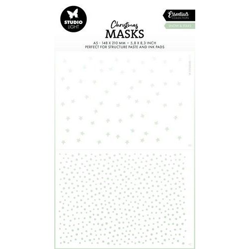 Studio Light Mask Snow & stars Essentials nr.290 SL-ES-MASK290 105x148mm *