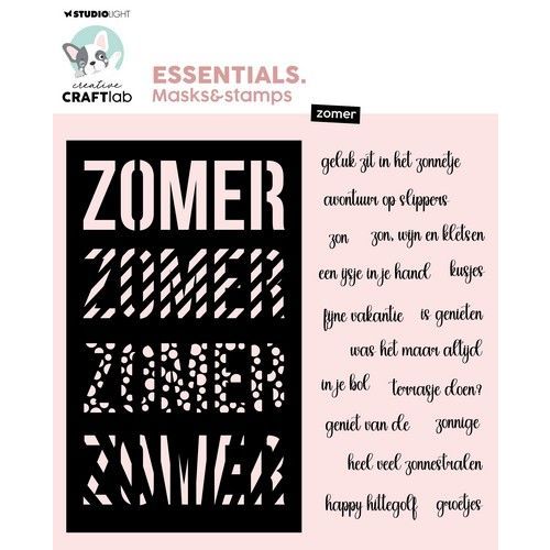 Studio Light Mask & stamps Zomer Essentials nr.08 CCL-ES-MST08 150x163mm *