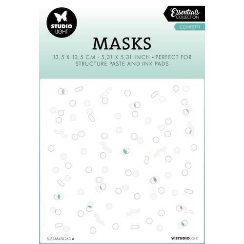 Studio Light Mask Stencil Confetti Essentials nr.263 SL-ES-MASK263 135x135x1mm *